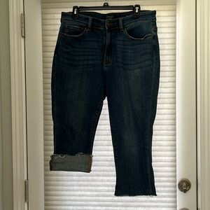 Judy Blue size 14W skinny fit denim capri